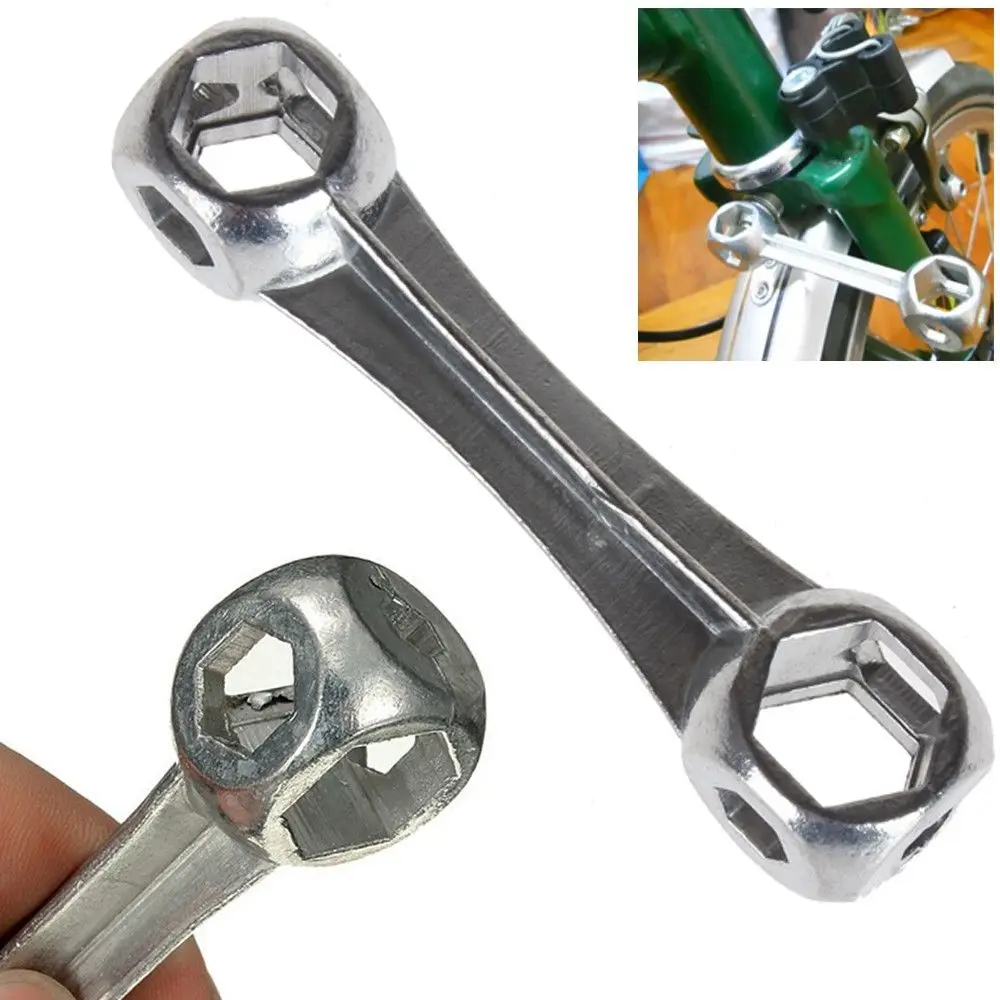 

1Pcs 6-15mm 10 in 1 Dog Bone Shape Hexagon Durable Bicycle Repair Tool Wrench Bike Wrench Tool Bicycle Accessiories