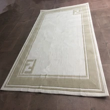 Высококачественный Итальянский стиль ручной резной FF логотип акриловый ковер, ковер для гостиной, может быть настроен