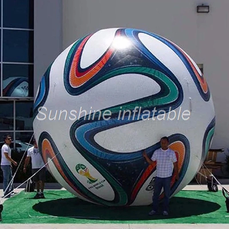 

Customized 3.5m large inflatable world cup football soccer balloon for game display