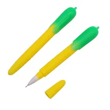 1 шт./партия 0,38 мм гелевая чернильная ручка черная заправка имитация кукурузы внешний вид студент, школа, офис Поставки Подарочная ручка