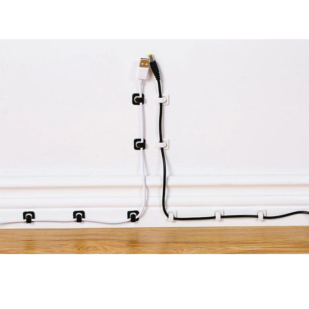18 шт. домашний кабельный зажим аксессуары мини зажим для хранения Практичный Настольный портативный кухонный DIY аккуратный проводной Органайзер самоклеющийся