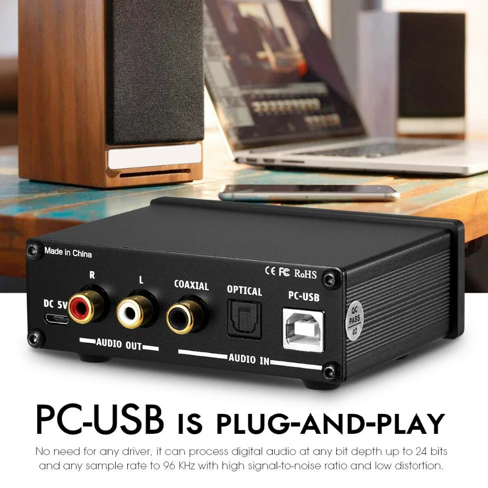 Nobsound usb-усилитель для наушников класса Hi-Fi мини цифро-аналоговый конвертер Цифровой коаксиальный/Опт усилитель для наушников с высокими частотами управление НЧ