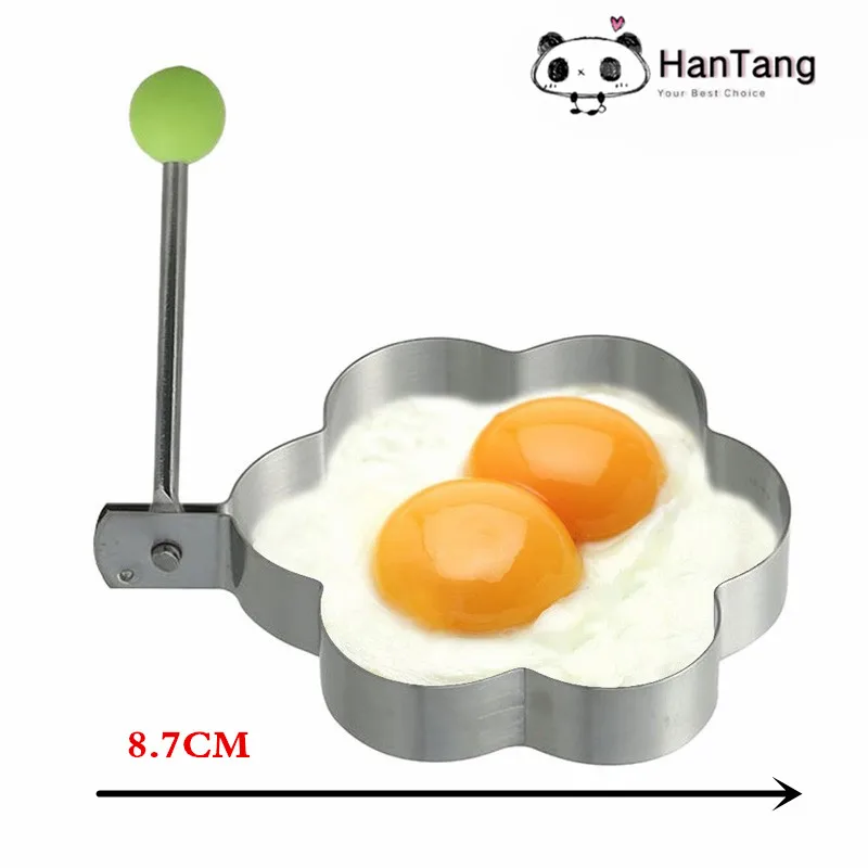 4 шт./компл. нержавеющая сталь, милая Shaped Fried Egg формы для блинов кольца пресс-форма для кухни - Цвет: plum models
