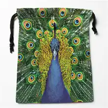 Пользовательские печати павлин(3) сумки для покупок на шнурках дорожный мешочек для хранения плавать Туризм игрушка сумка унисекс мульти Size18-12-05-93