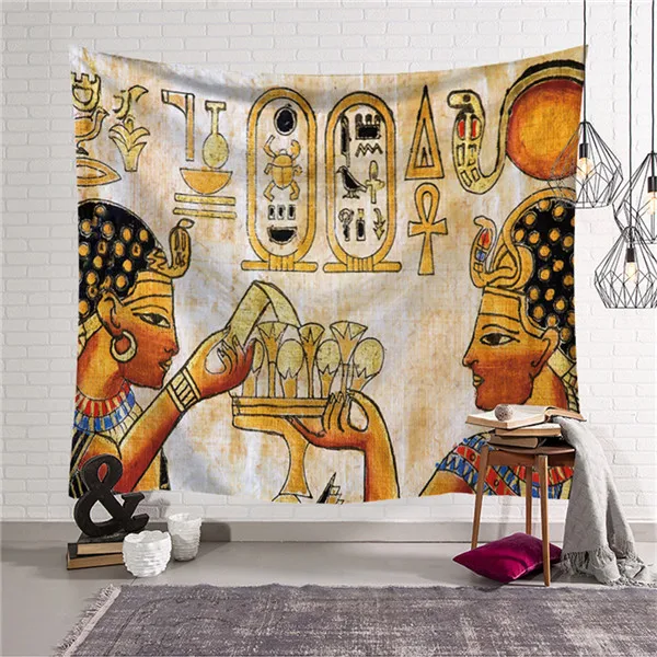 Египет Стиль дома декоративные настенные гобелен, ковер удобный диван коврик для пикника египетского фараона гобелен w3-dz-27-6 - Цвет: 395