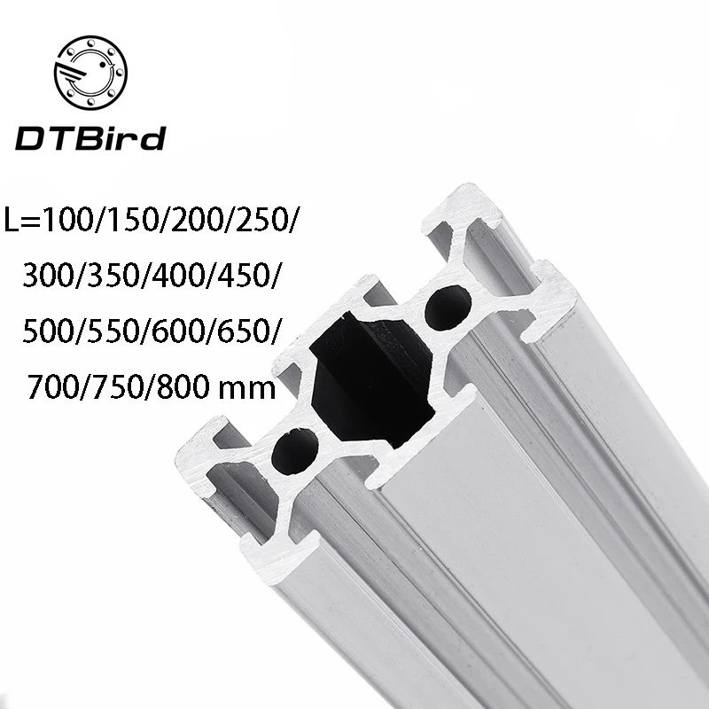 

3D Printer Parts 2040 L=100~800 mm Aluminum Profile European Standard Anodized Linear Rail Aluminum Profile 2040 Extrusion