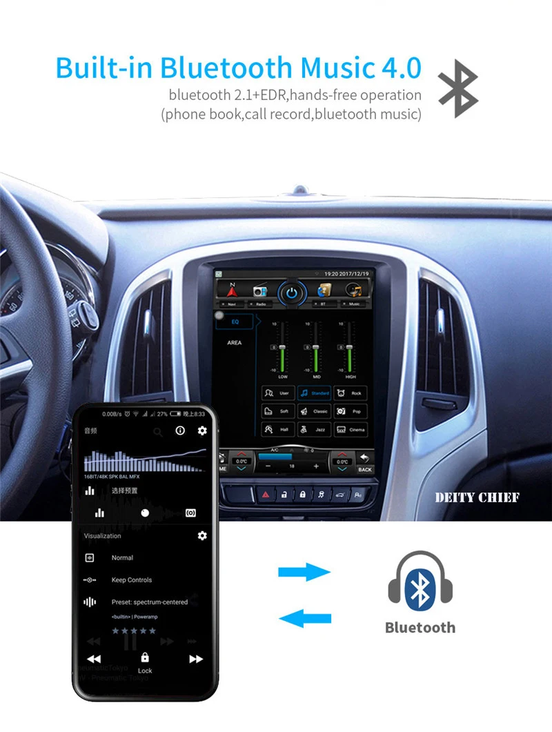 Perfect 8cores Android 8.1 Vertical Car Multimedia GPS Radio For Opel Astra J Vauxhall Buick Verano 2009-2014 7