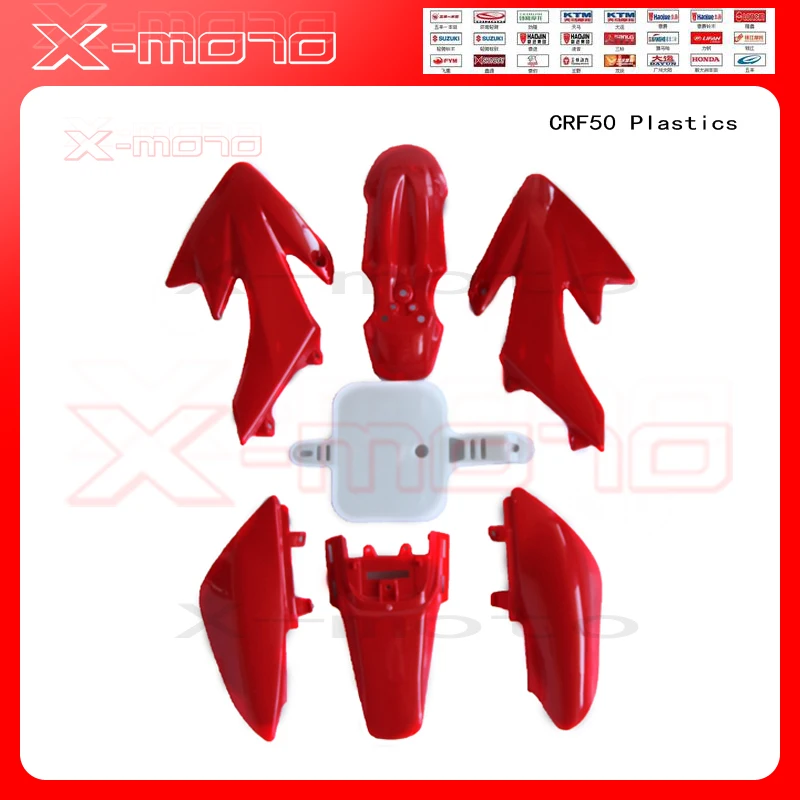 New Red /Blue/BLACK/White/ PLASTIC KIT FENDER For CRF50 XR50 70 SDG SSR Pro 50c 110cc 125cc Dirt Pit Bike |