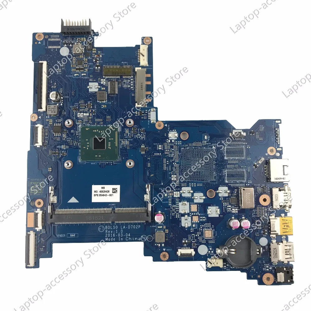 

New For HP 15-AY 15-AC Laptop motherboard mainboard 854943-601 854943-501 / Free Shipping + 100% tested