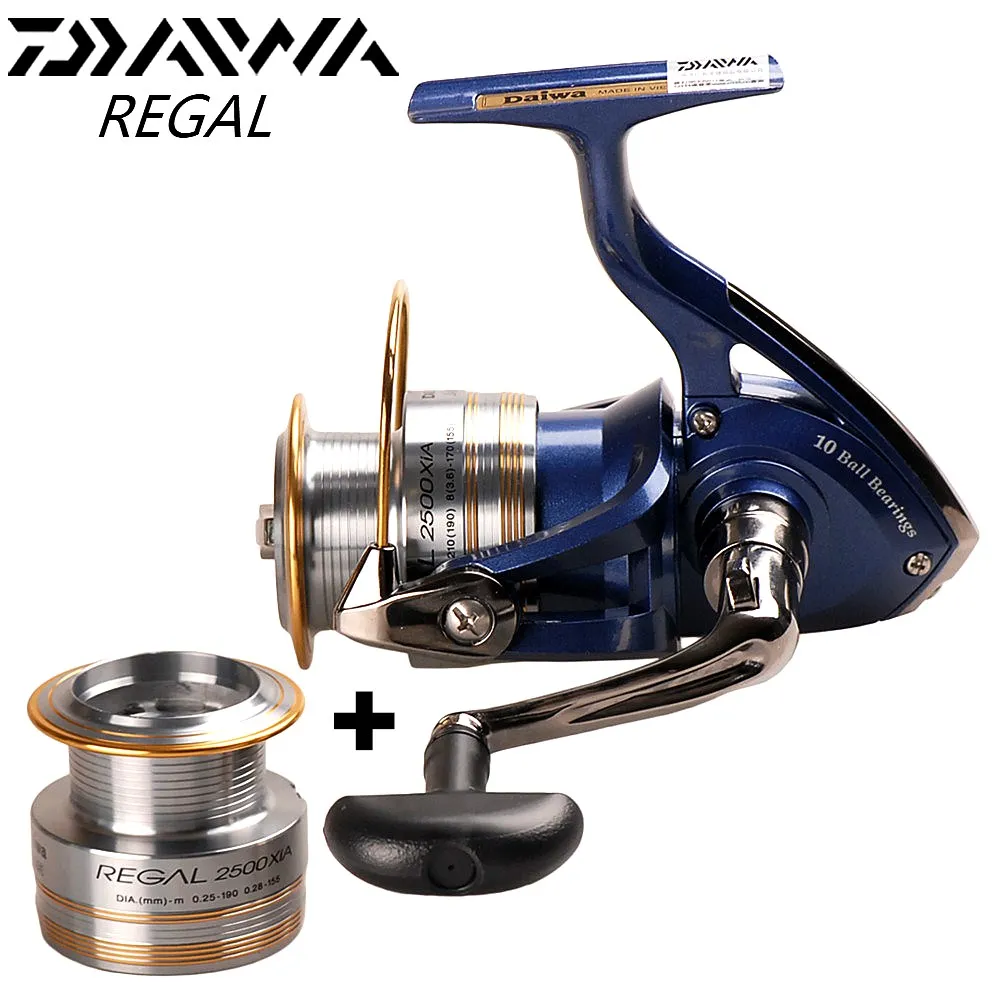 

Original DAIWA REGAL Spinning Fishing Reel+Spare Spool 2000XIA 2500XIA 3000XIA 4000XIA Fishing Reel Spinning Molinete Pesca