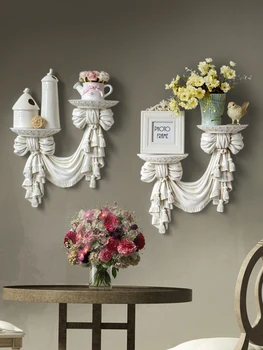 

storage partition decorative frame wall hanging shelf frame European wall hanging decoration