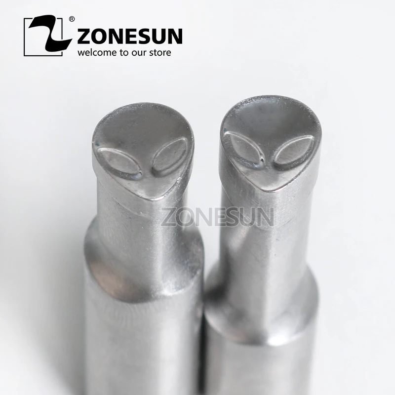 

ZONESUN TDP 0/1.5/3/5 Alien logo custom candy milk tablet slice die Stamp precision punch die mold sugar tablet press tool