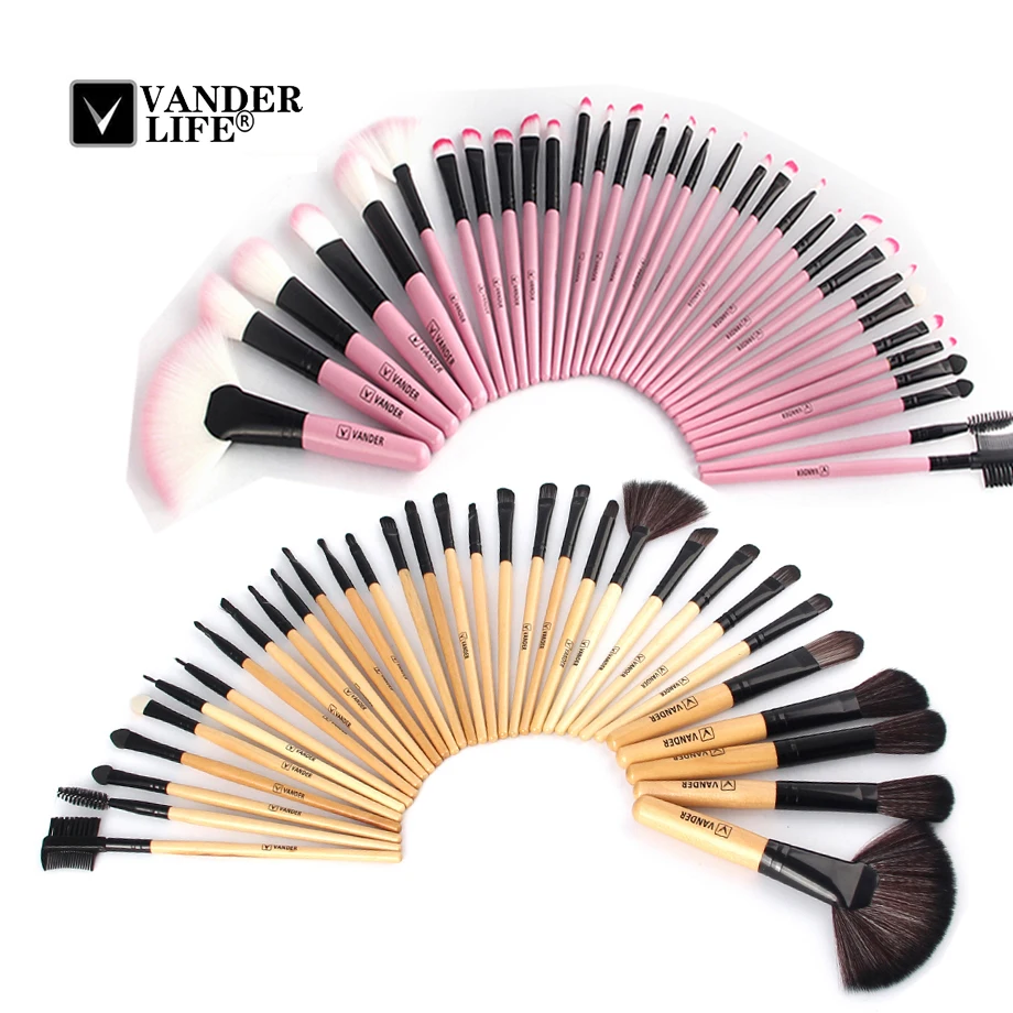 Jual Terbaik 32 Pcs Set Profesional Makeup Sikat Bedak Foundation Mata Bayangan Lipstik Make Up Sikat Alat W Tas Pincel maquiagem