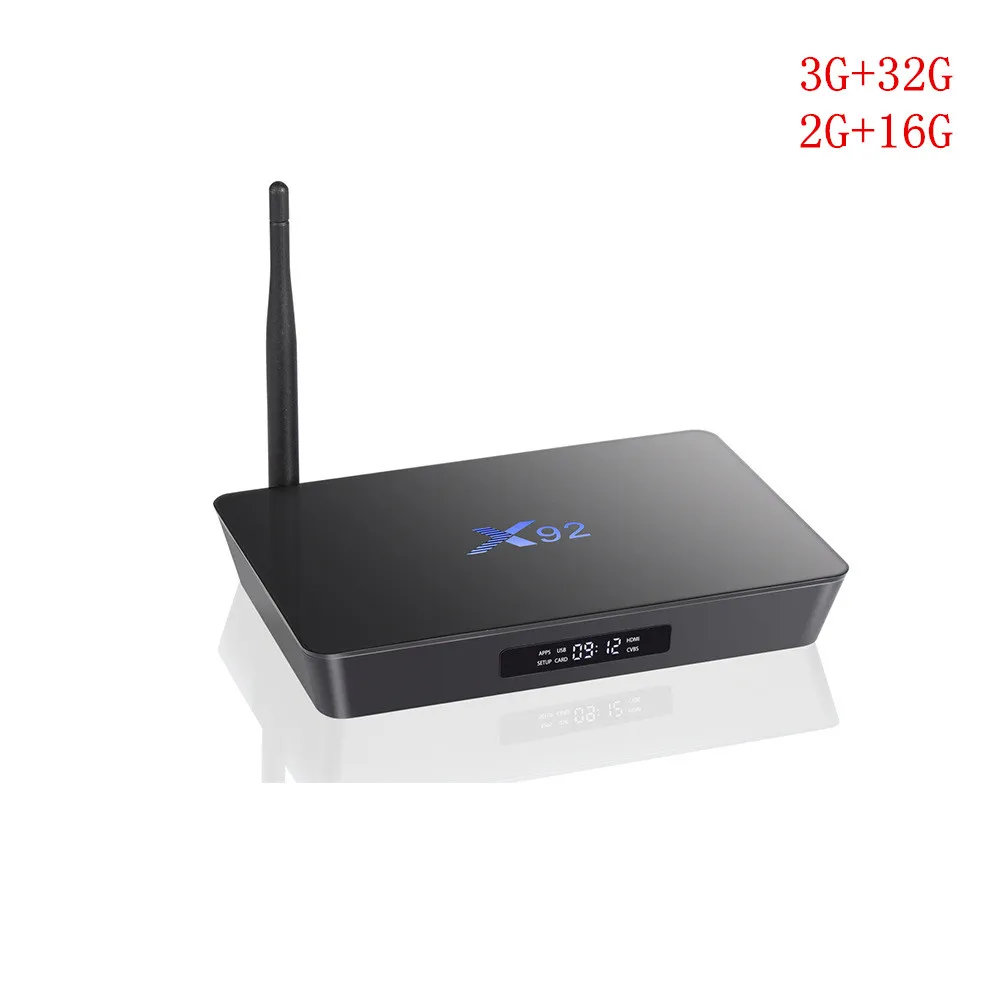 

X92 Android7.1 Smart TV Box 2GB/3GB DDR3L 16/32GB Amlogic S912 Octa Core CPU 5G Wifi 4K H.265 Bluetooth HDMI 2.0 PK TX9 Pro