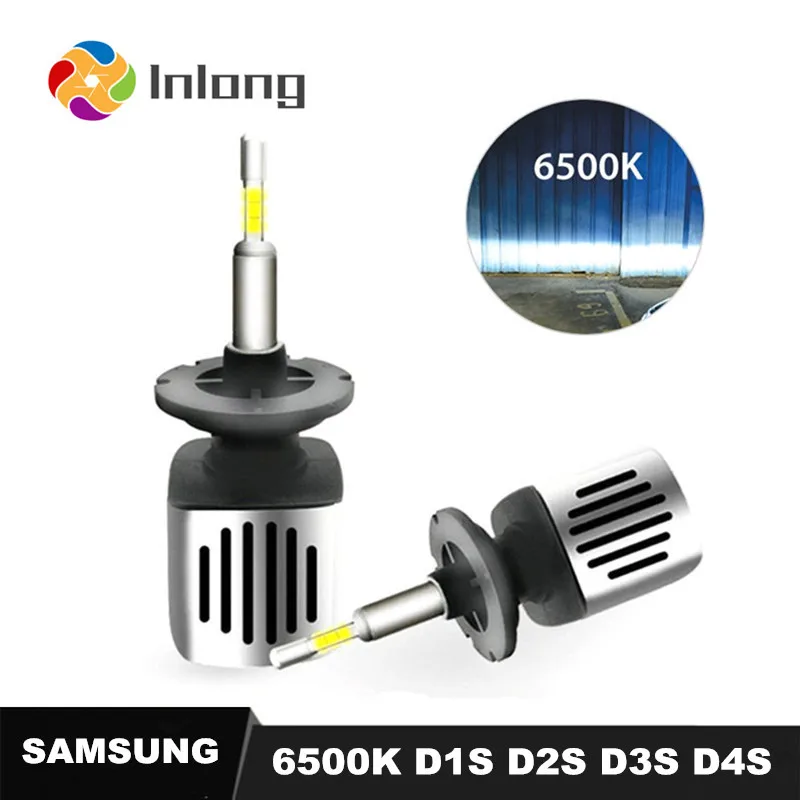 Вдлительную с 4-х сторон SAMSUNG мини H4 светодиодный H7 11200LM D2S H1 H9 H11 9005 D3S 9006 HB4 D1S автомобильные головные фары лампы 6500 к Противотуманные фары 12V