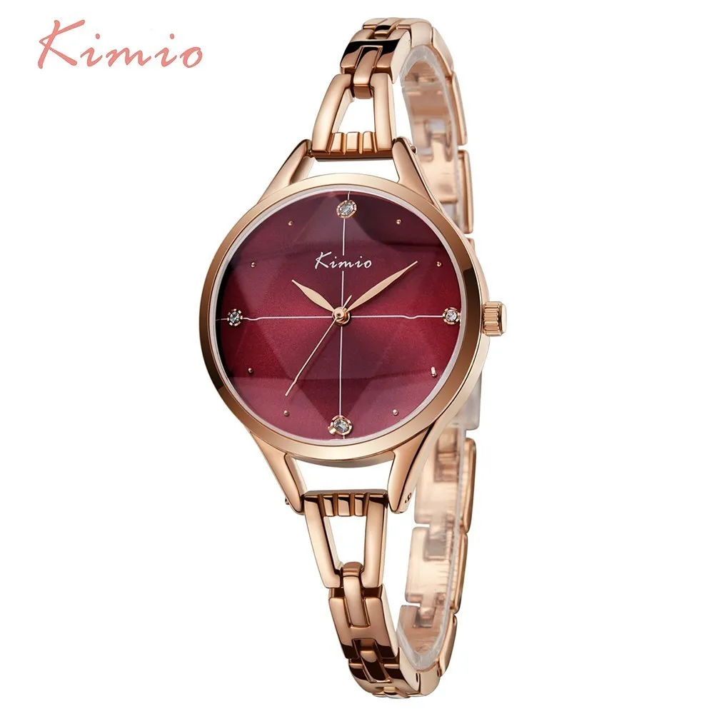 KIMIO Unique Starry Sky Cross Cutting Glass Rose Gold Watch Women Bracelet Watches For Women Watches Crystal Female Wristwatch KIMIO Unique Starry Sky Cross Cutting Glass Rose Gold Watch Women Bracelet Watches For Women Watches Crystal Female Wristwatch