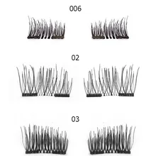 4 шт./пара 3D двойной накладные ресницы на магнитах расширение поддельные ложные ресницы-CT многоразовые красивый макияж для глаз аксессуары мягкие волосы C174