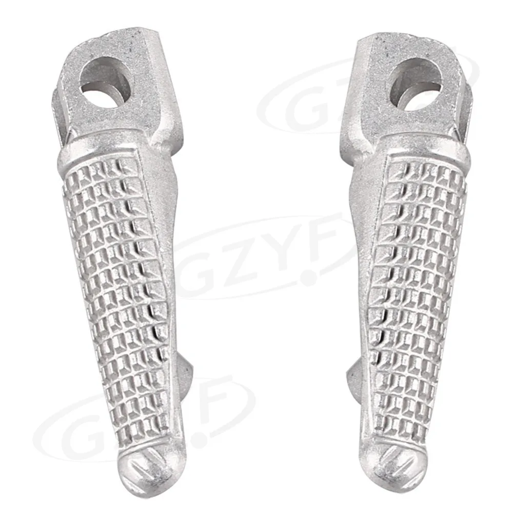 Motorcycle Front Foot Peg Footrest For Kawasaki Ninja ZX6R 2003-2013 & Ninja ZX10R 2004-2013 & Ninja ZX9R 1998-2003 & Z1000 2007-2013 & Z750 Z750S 2007-2010 & ER6N ER6F NINJA 650R 2009-2013 Silver