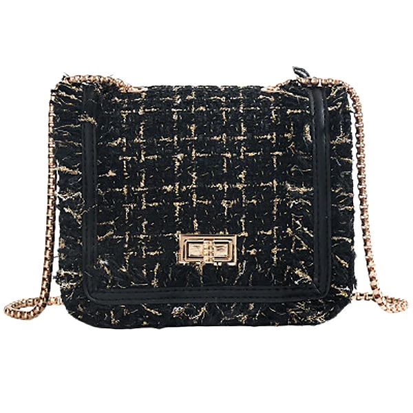 

NEW-Crossbody Bags For Women 2019 Winter Luxury Handbags Designer Small Women Messenger Bags Wool Bolsa Feminina