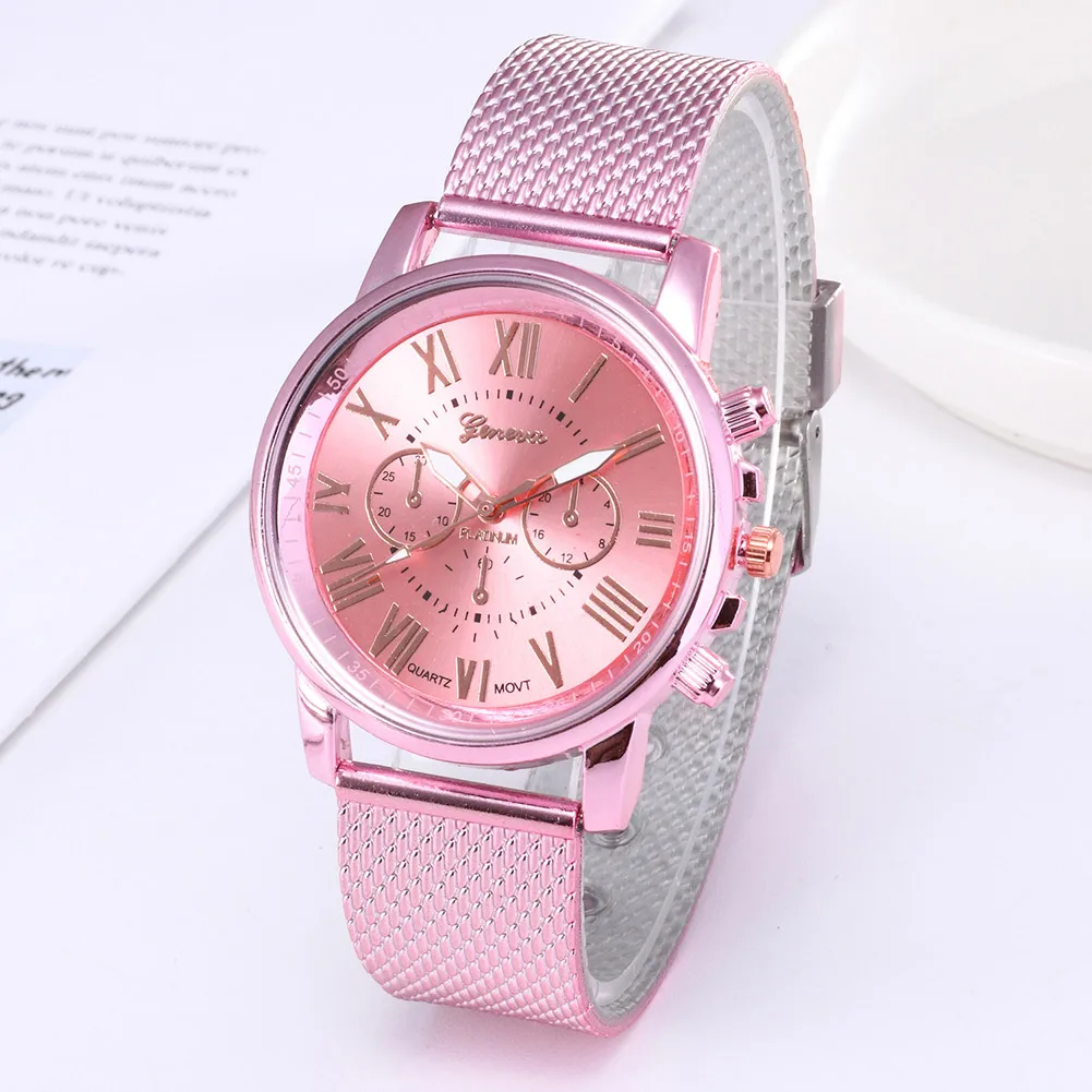 

Women Watches Double-layer Literal Roman Numerals Wrist Watch with Perforated Strap running hiking fishing LL@17