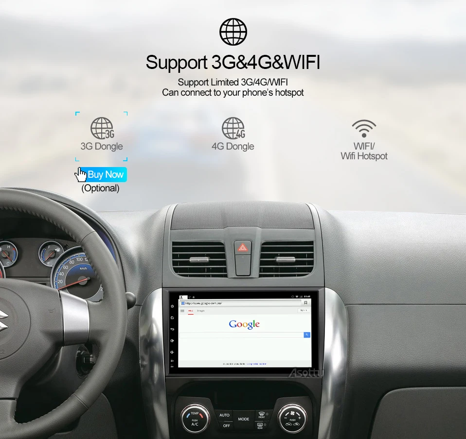 Excellent Asottu CTY9060 car dvd gps  for Suzuki SX4 3G wifi gps navigation car radio video audio player car stereo 2 din gps player 15