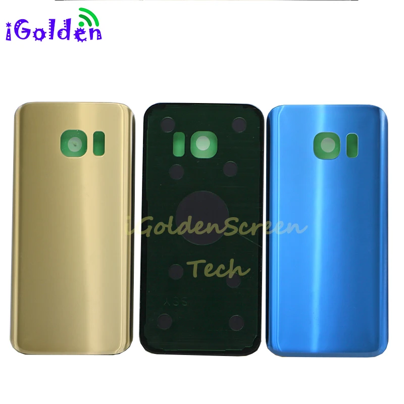 

For samsung Galaxy S7 Edge G935 G935f S7 G930 g930f Battery Back Cover Glass Door Housing Replacement Repair Parts with 3M Glue