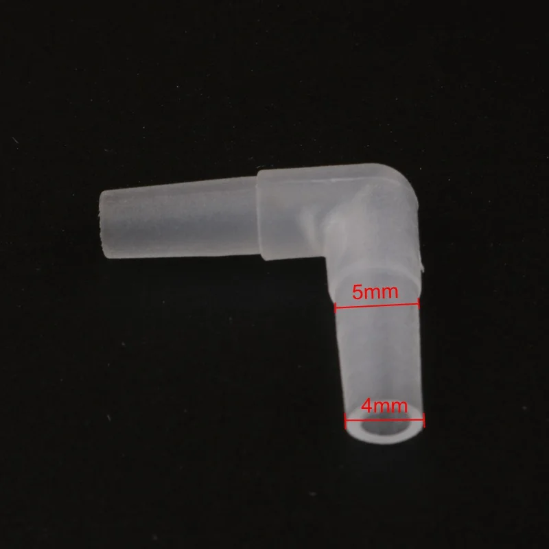 20 50pcs 4mm Tee 3 Way Aquarium Air Pump Line Tubing Joints 4mm Straight Connectors  For Fish Tank Accessories 3