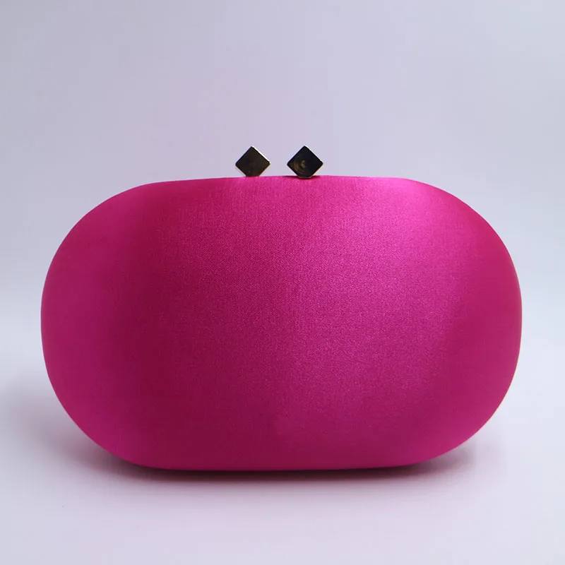 fuchsia-oval-satin-silk-evening-bag