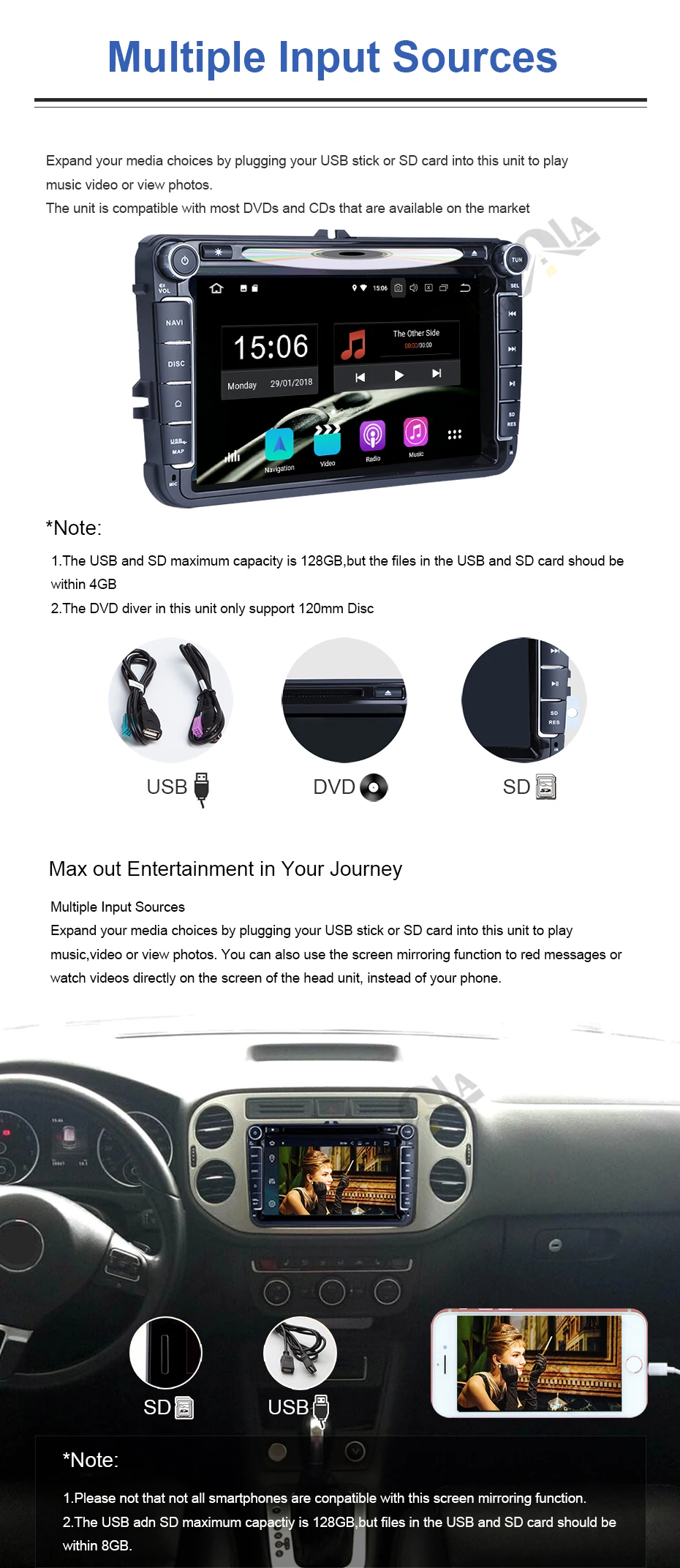 Cheap 7" HD  Android 8.0 Car Radio Car Multimedia player GPS DVD For FIAT Fiorino Qubo Citroen Nemo Peugeot Bipper autoradio wifi 7