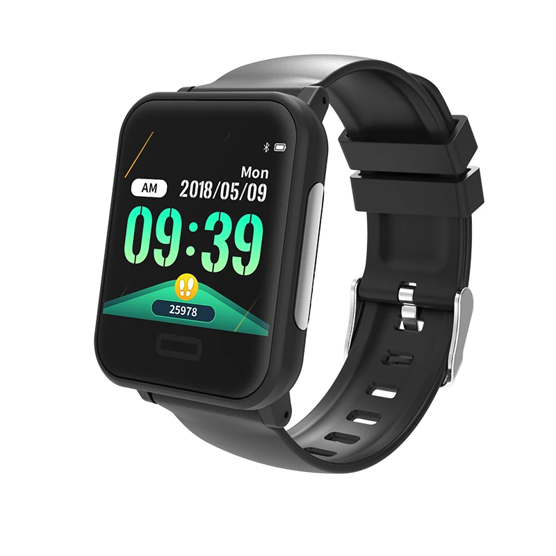 ЭКГ PPG умный Браслет фитнес-трекер часы монитор артериального давления браслет Здоровье с интеллектуальным измерением - Цвет: Черный