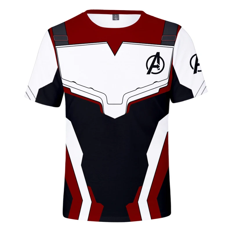 Costume Avengers Endgame Quantum Realm T Shirt kids Short Sleeve Summer adult Top 3D Print Mavel new Superhero Shirt Zentai suit
