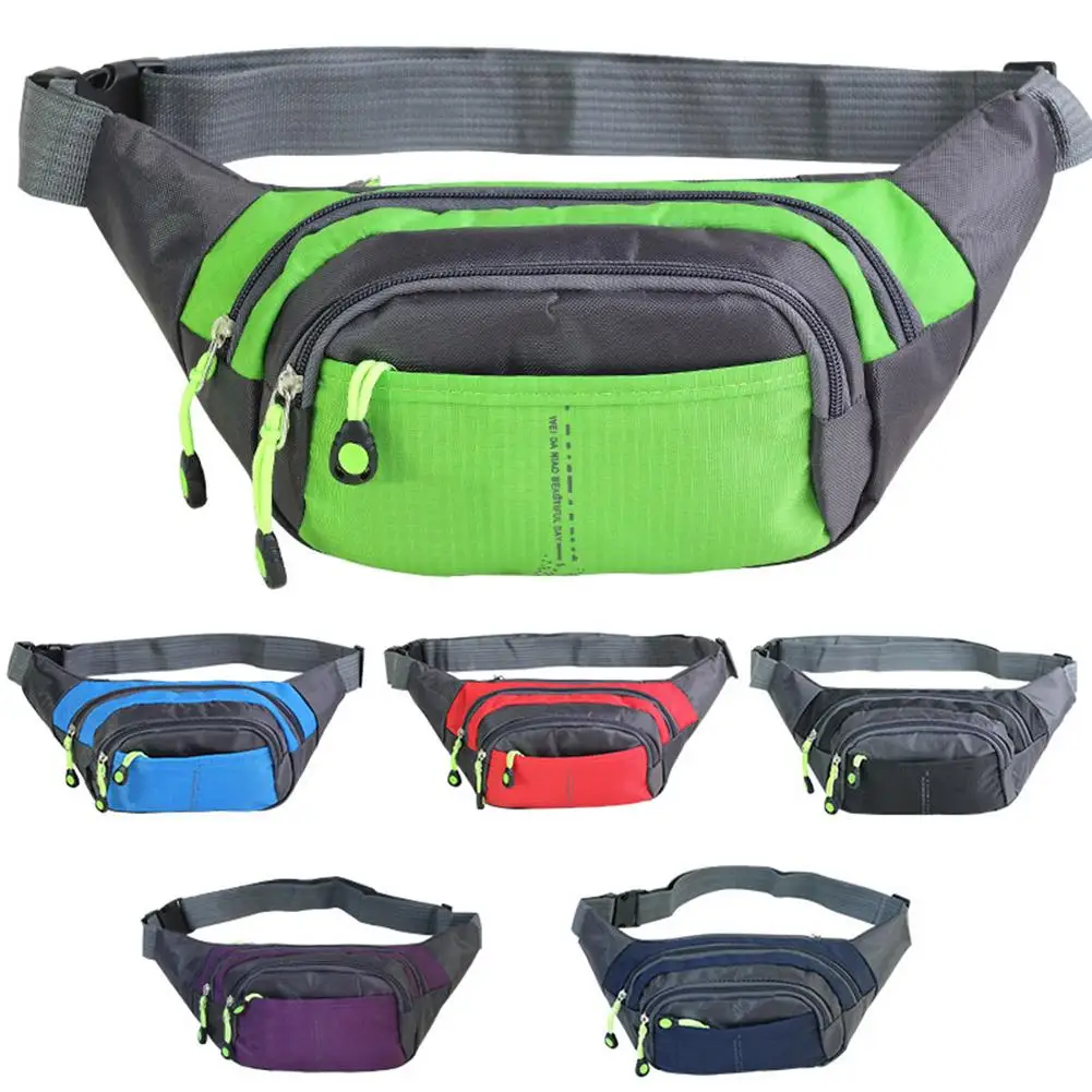 

Outdoor Sports Waterproof Nylon Waist Bag Wallet Bum Belt Men Women Fanny Packs