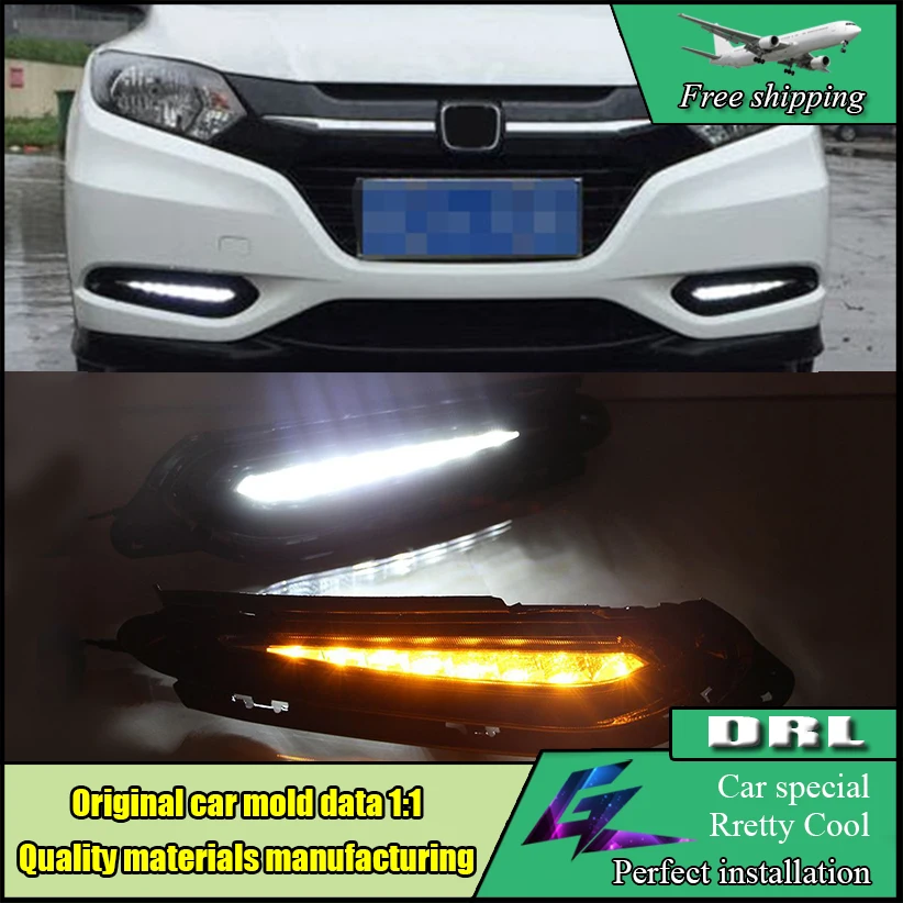 Car Styling LED DRL For HONDA HRV HR V 2014 2015 2016 LED DRL Daytime