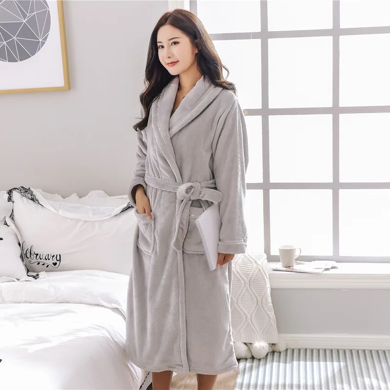 grey flannel robes women (1)