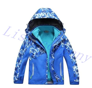 

2016 hot sale child winter ski jacket single plate double plate ski waterproof windproof thickening ventilation hiking cloth