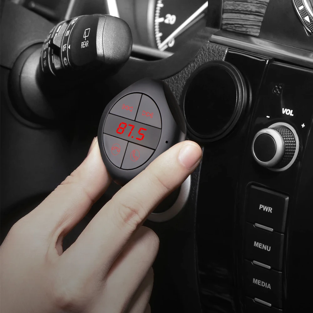 Беспроводной FM передатчик двойной зарядное устройство USB 2.5A Выход громкой связи Bluetooth автомобильный набор, свободные руки, Поддержка Напряжение монитор TF карты MP3 плеер