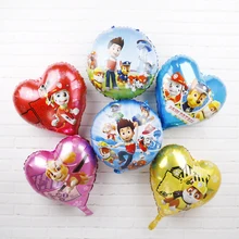 Balões De Alumínio de 18 polegadas Autorizado Da Pata Do Cão pata Patrulha Patrulha Globos de Hélio Decorações Da Festa de Aniversário Crianças Brinquedo 30 pcs Marshall