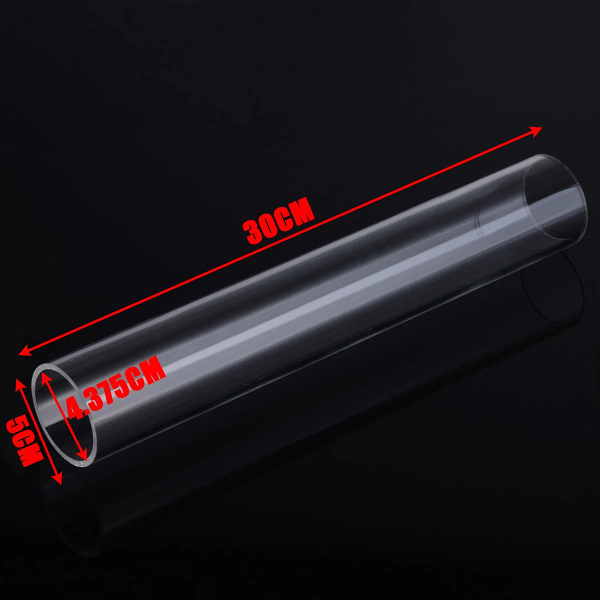 New 1Pcs Transparent Acrylic Plexiglass Lucite Tube 50mm OD 43.75mm ID For 300mm Length Tool Parts Practical