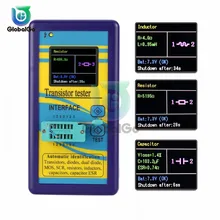 M328 Diode Transistor Tester ESR Resistance Inductance Capacitance LCR Meter Detector LCD Digital Multimeter Capacitor bside esr02pro digital transistor tester smd components diode triode resistance capacitance inductance multimeter esr meter