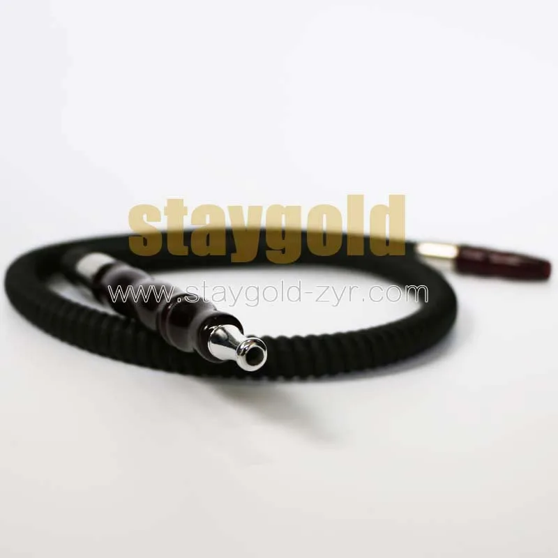 Shisha hookah hose leather 1m for small size hookah accessories Black hookah shisha hose with