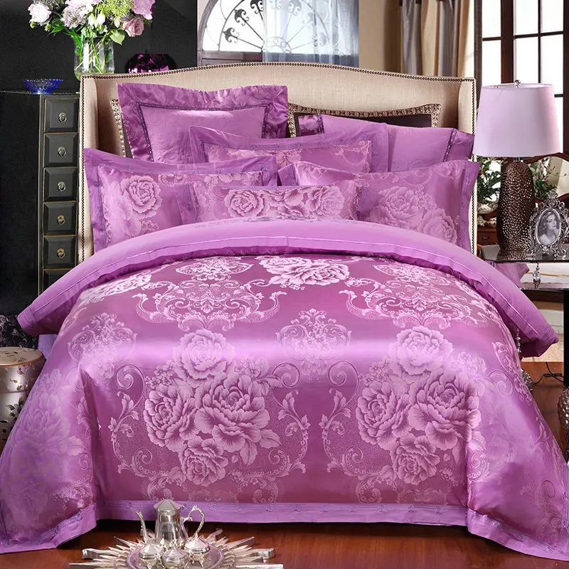 100 Tencel Cotton Jacquard 2016 Wedding Bedding Sets Queen King Size