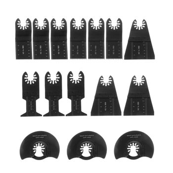 

15Pcs High Carbon Steel Saw Blades Set Oscillating Multi Tool Accessories Kit for Fein for Makita for Bosch