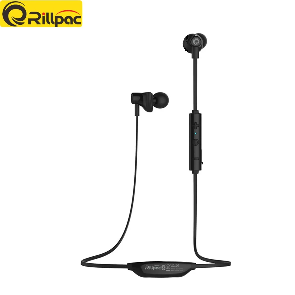 

Rillpac BT30 Bluetooth 4.1 Headset Wireless Sport Bluetooth Earphone with Mic Noise Cancelling Original English Voice Earbuds