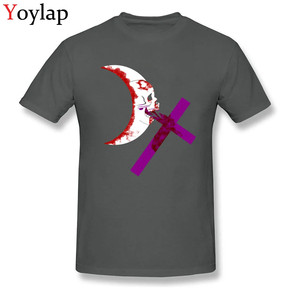 Newest Party Short Sleeve Tops Shirt Scarlet Moon Flag Summer Autumn Round Neck Cotton Adult T-shirts Party Tee-Shirts carbon