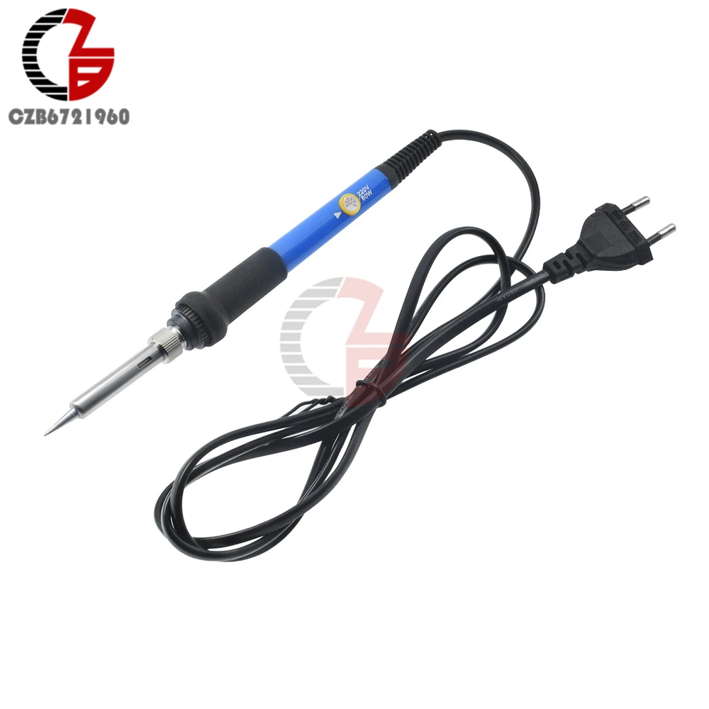 

EU Plug 220V 60W Electrical Soldering Iron Hand Welding Rework Repair Tool Adjustable Temperature Soldering Gun
