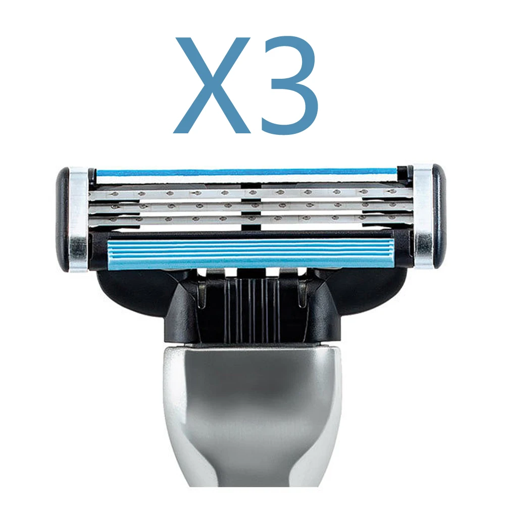 Hot 1pcs/lot 3 layer Blade System Men Face Shaving Blades in Original