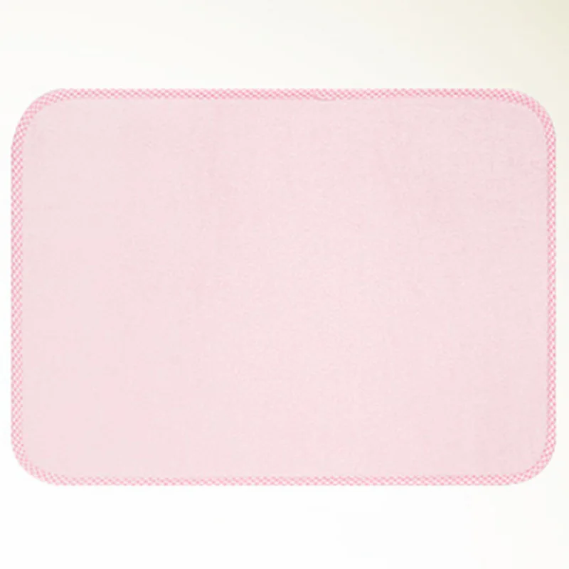 Детская клеенка из бамбукового волокна для новорожденных, летняя дышащая подушка для мочи, детские летние ледяные шелковые прокладки для мочи, женские прокладки для менструации - Цвет: Pink 58x68cm