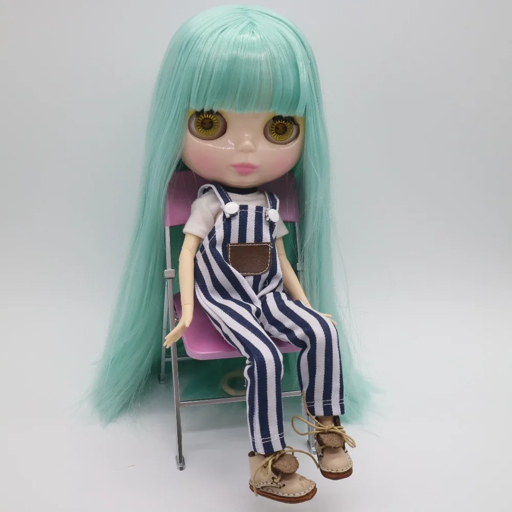 Цельная кукла без одежды Blyth Doll 87 green hair Factory Doll подходит для девочек