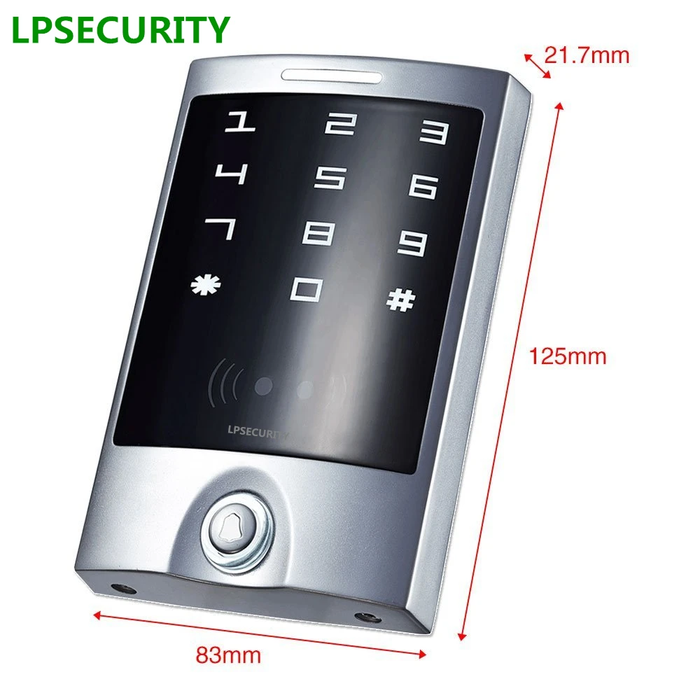 Lpsecurity RFID Управление доступом двери клавиатуры Reader IP65 с дверной Звонок функция/ворота RFID клавиатуры Управление доступом;