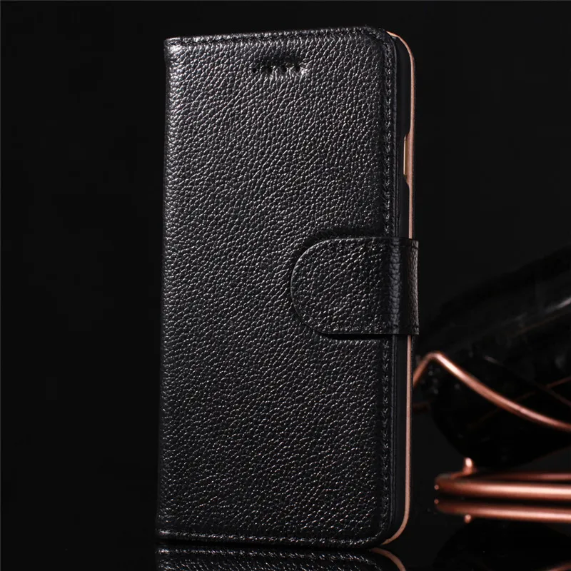 

CYBORIS for iphone 6 6s Plus Case Genuine Real Cow Leather Case for iphone 7 / 7 Plus Litchi Texture Pattern Wallet Flip Cover